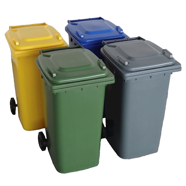 Wheelie Bin PE-HD 240 lt, grey
